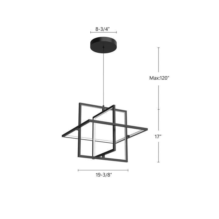 Kuzco Canada - PD16320-BK - LED Pendant - Mondrian - Black