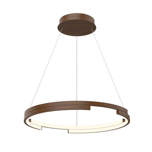 Anello Minor LED Pendant in Walnut - available from The Lighting Shoppe, trusted by Canadian homeowners