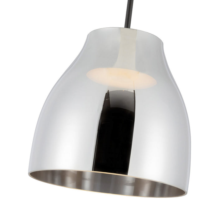 Kuzco Canada - PD62012-BK/CH - LED Pendant - Trinity - Black/Chrome