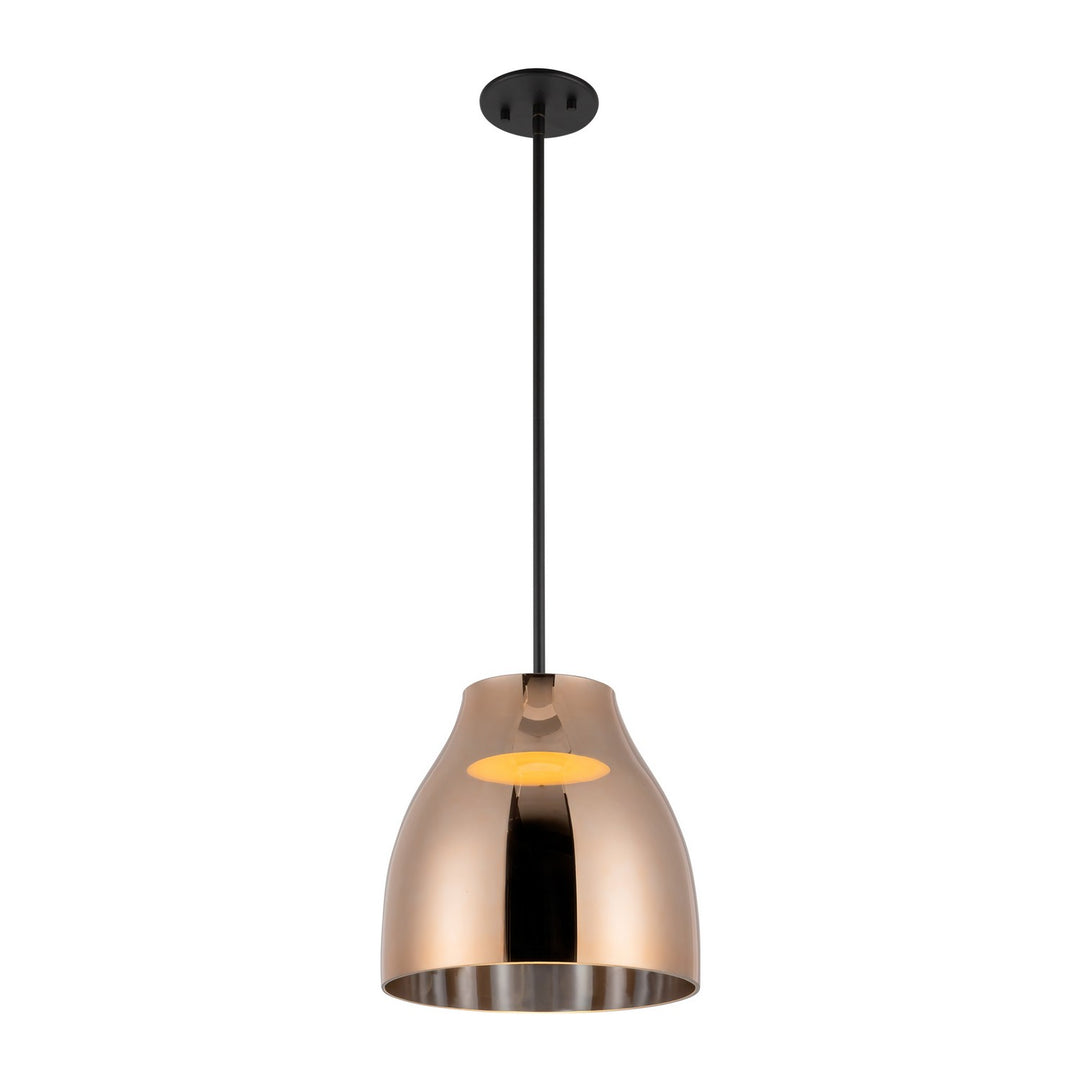 Kuzco Canada - PD62012-BK/CP - LED Pendant - Trinity - Black/Copper
