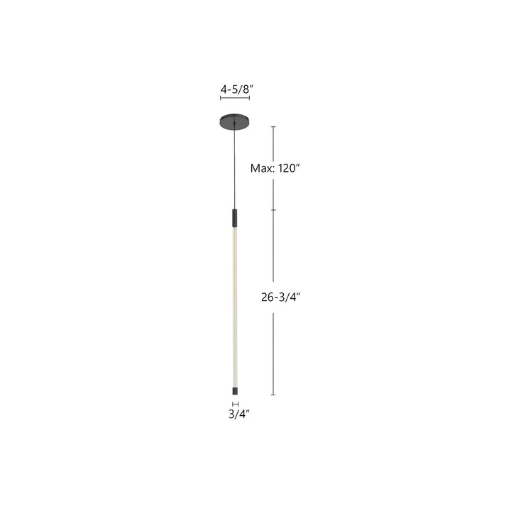 Kuzco Canada - PD75027-BK - LED Pendant - Motif - Black