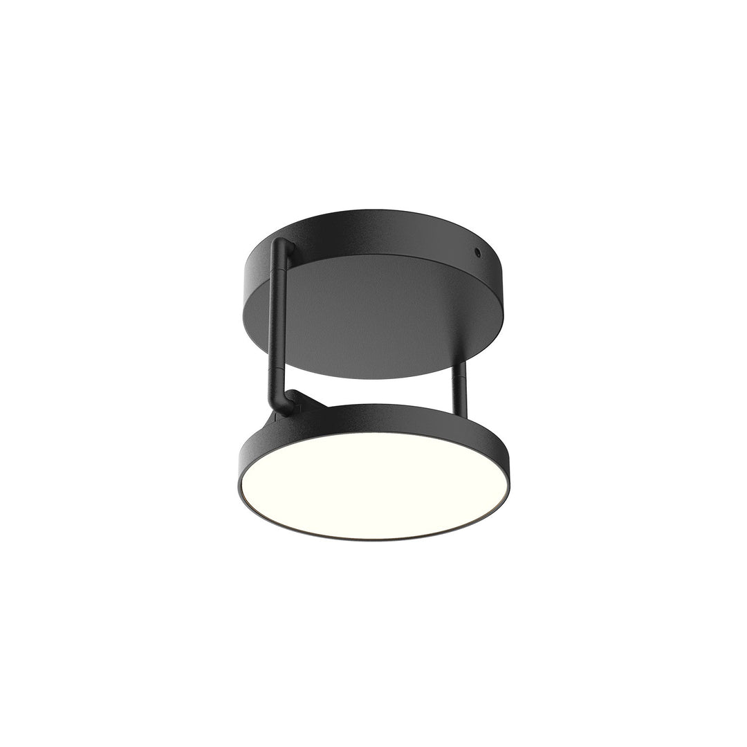 Novel LED Semi-Flush Mount in Black - available from The Lighting Shoppe, trusted by Canadian homeowners