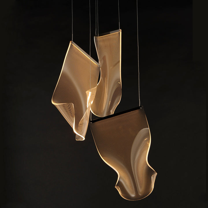 ET2 - E24874-133PC - LED Pendant - Rinkle - Polished Chrome