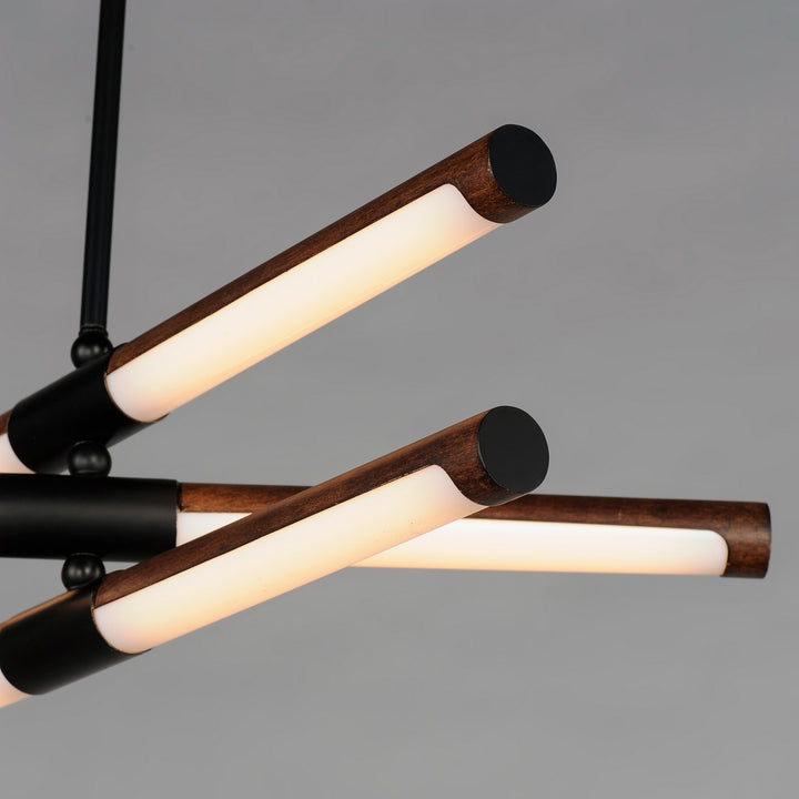 ET2 - E24943-APBK - LED Pendant - Rollo - Antique Pecan / Black