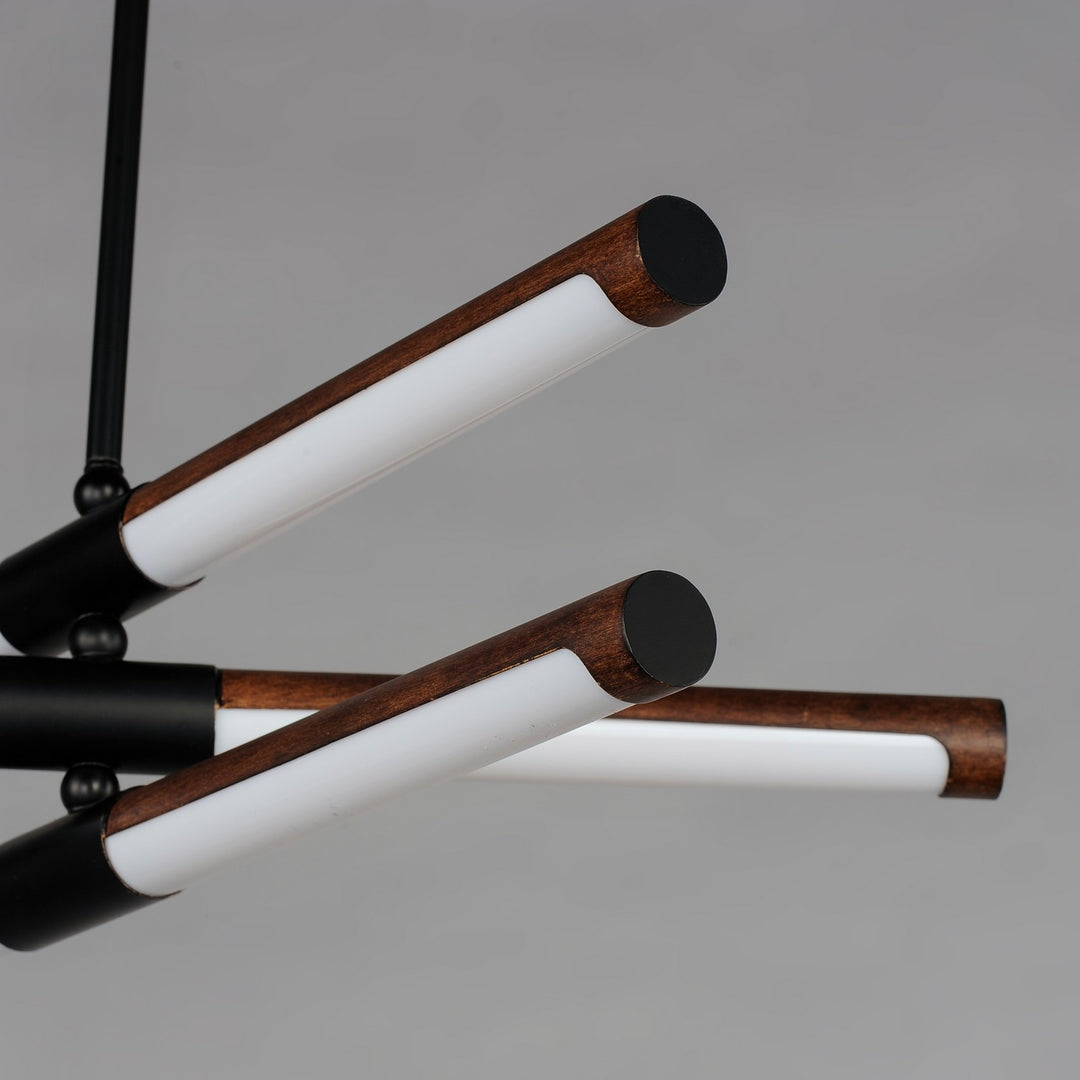 ET2 - E24943-APBK - LED Pendant - Rollo - Antique Pecan / Black