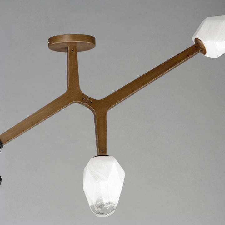 ET2 - E32790-93NAB - LED Flush Mount - Blossom - Natural Aged Brass