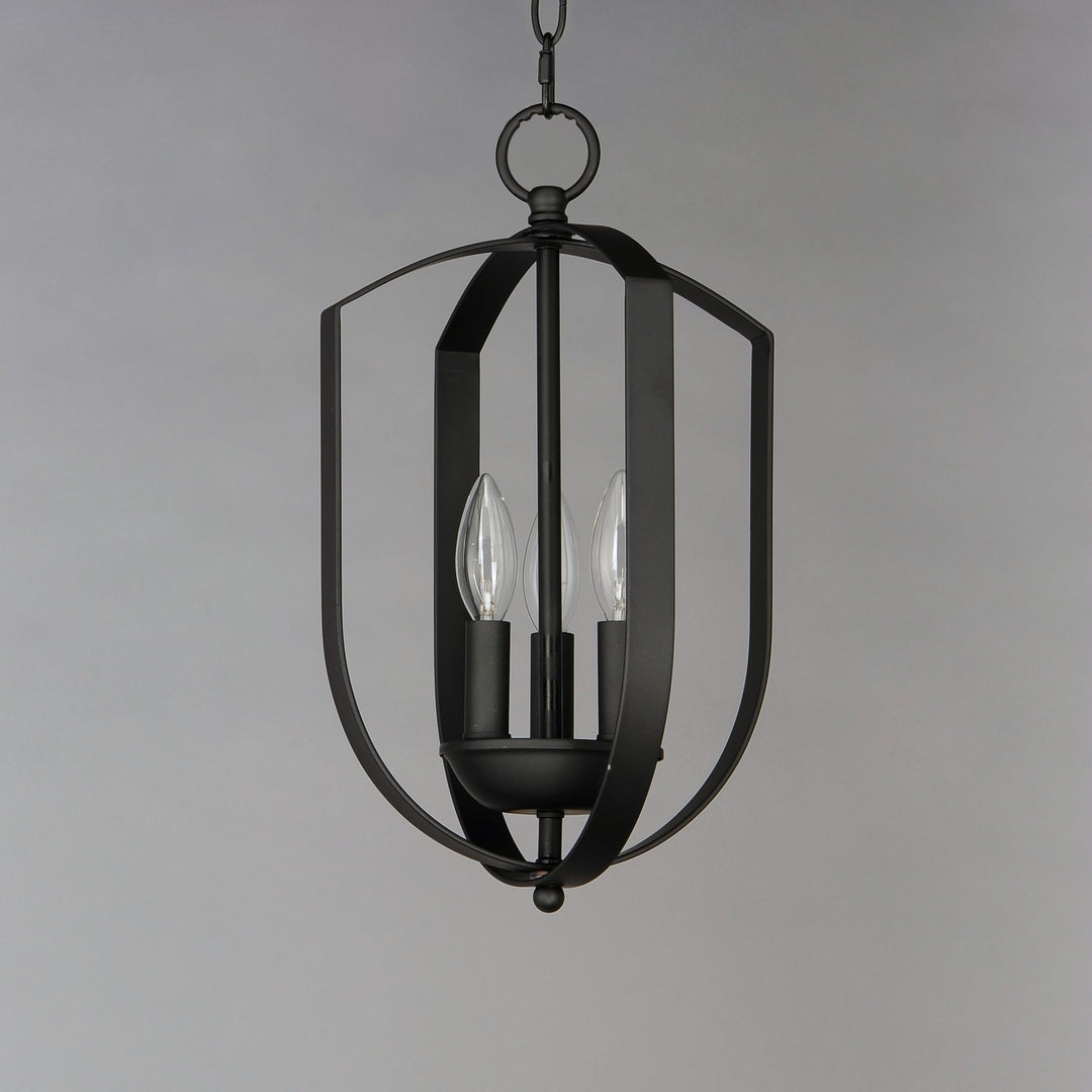 Maxim - 10033BK - Three Light Chandelier - Provident - Black
