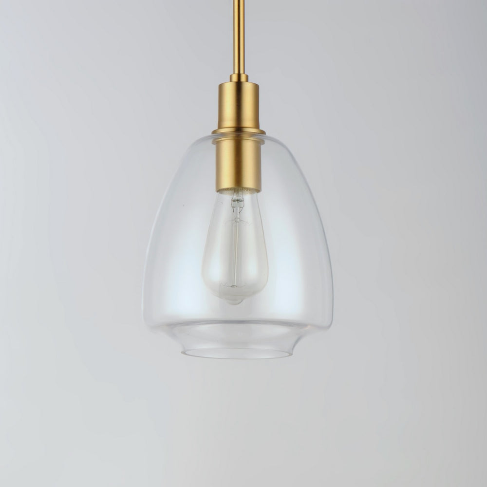 Maxim - 11112CLSBR - One Light Pendant - Babylon - Satin Brass