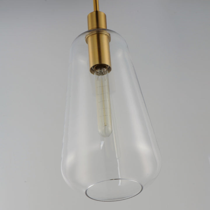 Maxim - 11114CLSBR - One Light Pendant - Babylon - Satin Brass
