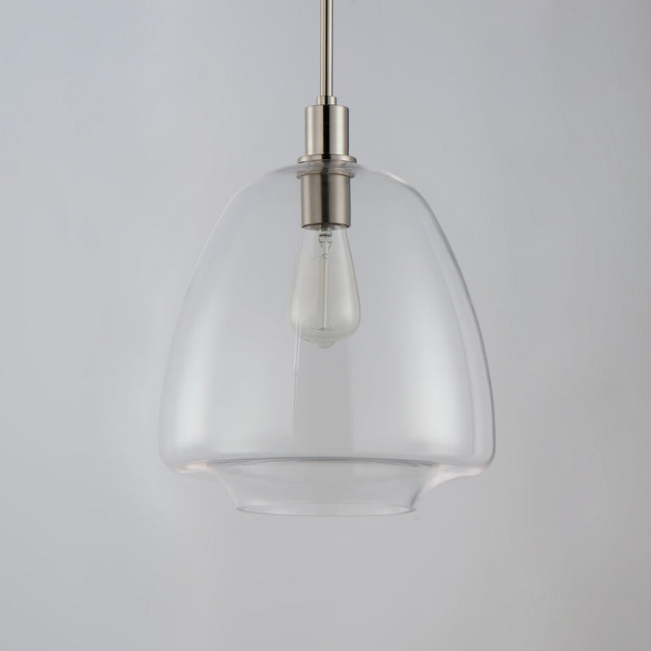 Maxim - 11116CLSN - One Light Pendant - Babylon - Satin Nickel