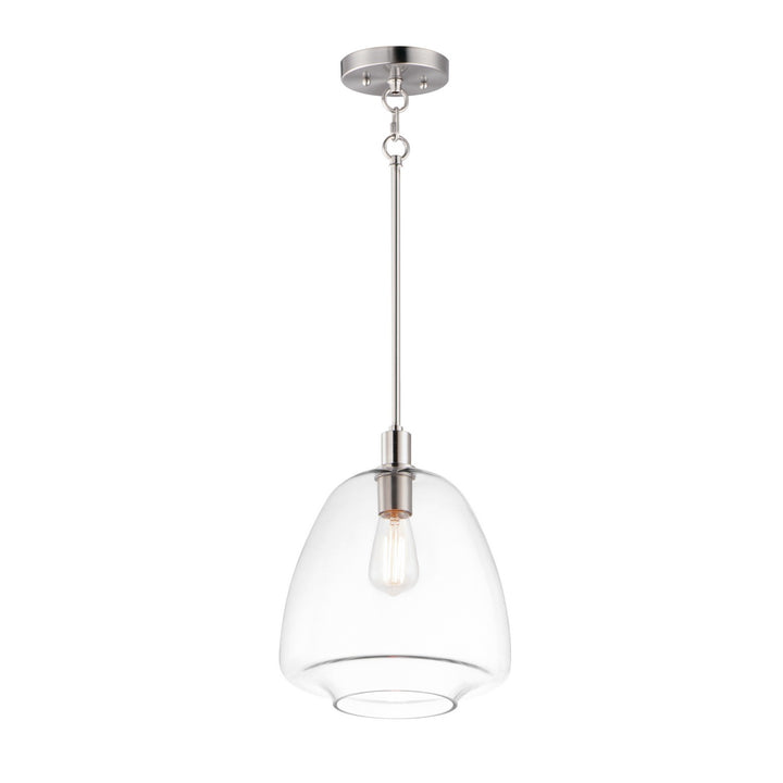Maxim - 11116CLSN - One Light Pendant - Babylon - Satin Nickel