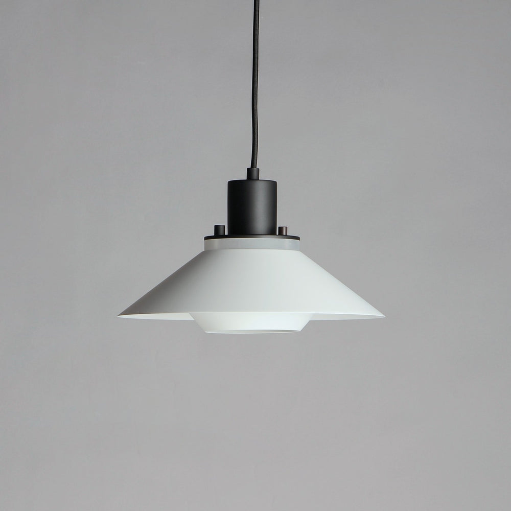 Maxim - 11410BKWT - One Light Pendant - Oslo - Black / White