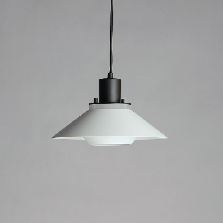 Maxim - 11410BKWT - One Light Pendant - Oslo - Black / White
