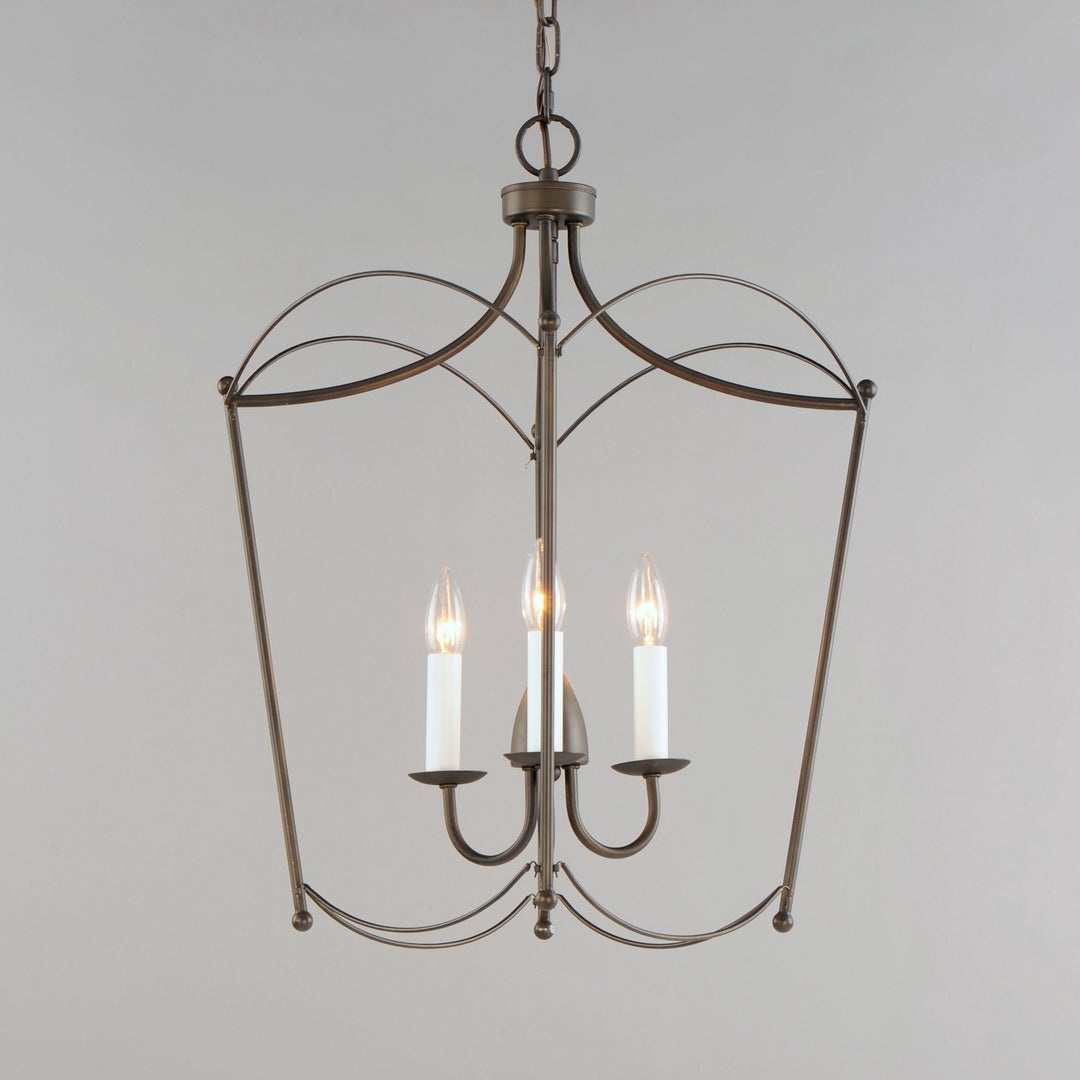 Maxim - 12163CHB - Three Light Pendant - Plumette - Chestnut Bronze