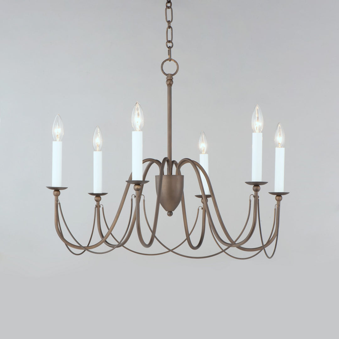 Maxim - 12166CHB - Six Light Chandelier - Plumette - Chestnut Bronze
