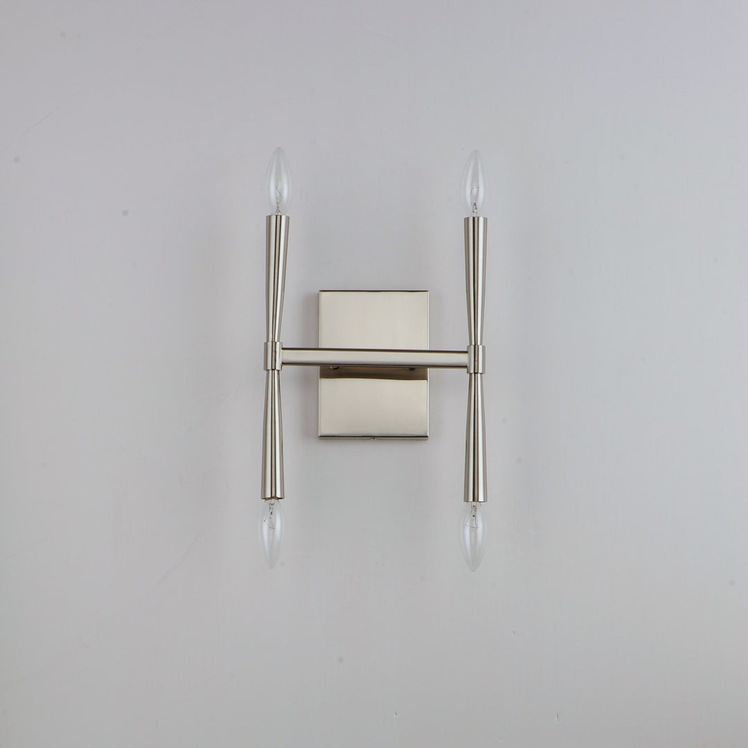 Maxim - 24622SN - Four Light Wall Sconce - Rome - Satin Nickel