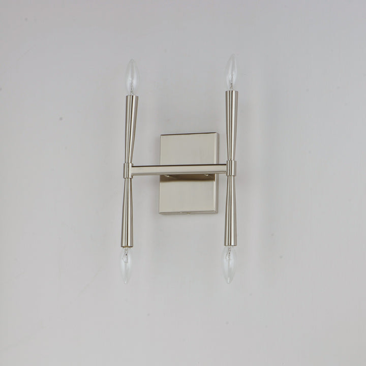 Maxim - 24622SN - Four Light Wall Sconce - Rome - Satin Nickel