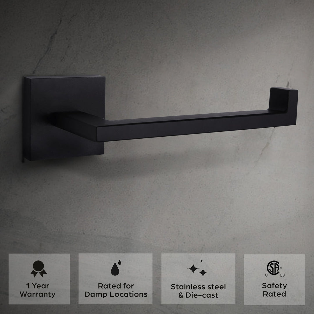 Canarm Canada - BA101A07BK - Toilet Paper Holder - Bishop - Black