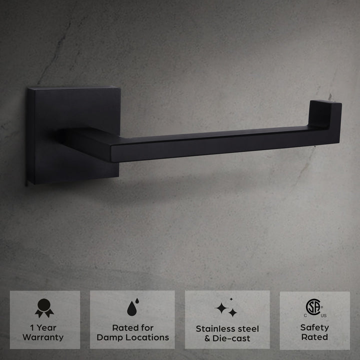 Canarm Canada - BA101A07BK - Toilet Paper Holder - Bishop - Black