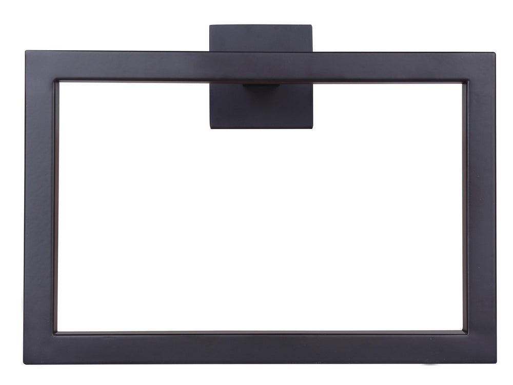 Canarm Canada - BA101A09BK - Towel Ring - Bishop - Black