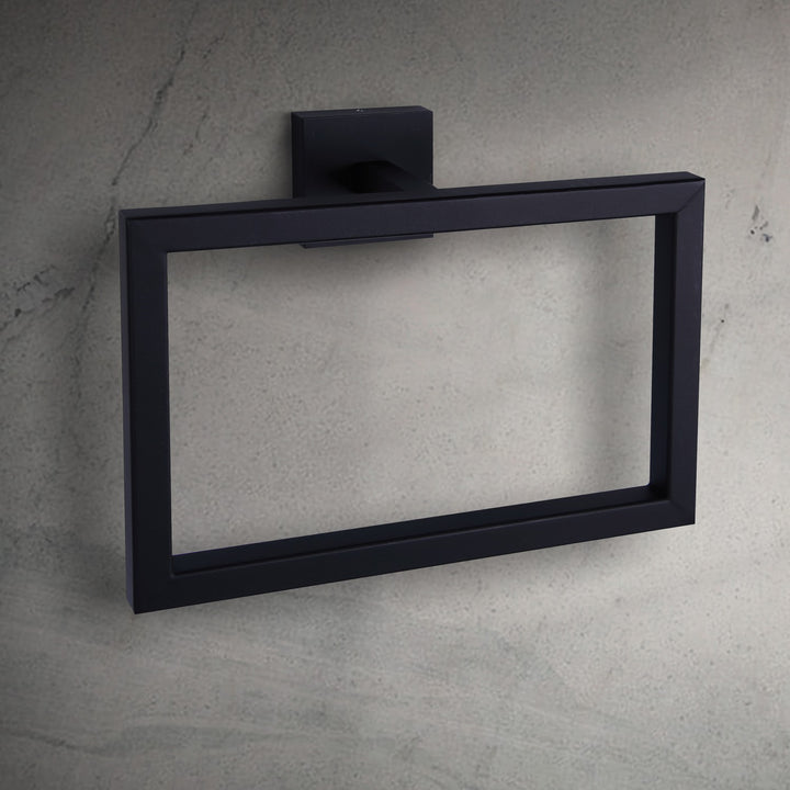 Canarm Canada - BA101A09BK - Towel Ring - Bishop - Black