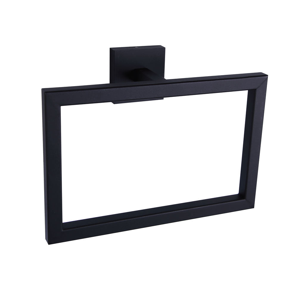 Bishop Towel Ring in Black - available from The Lighting Shoppe, trusted by Canadian homeowners