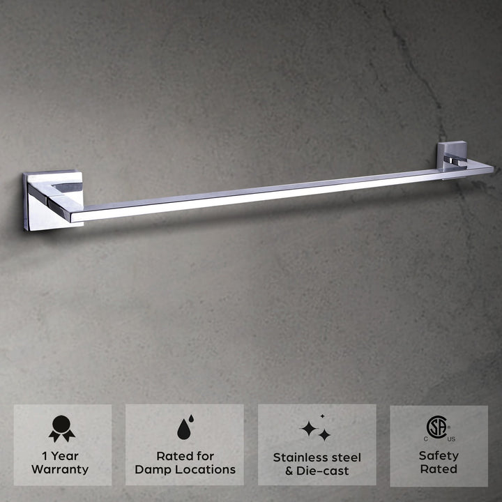 Canarm Canada - BA101A24CH - Towel Bar - Bishop - Chrome