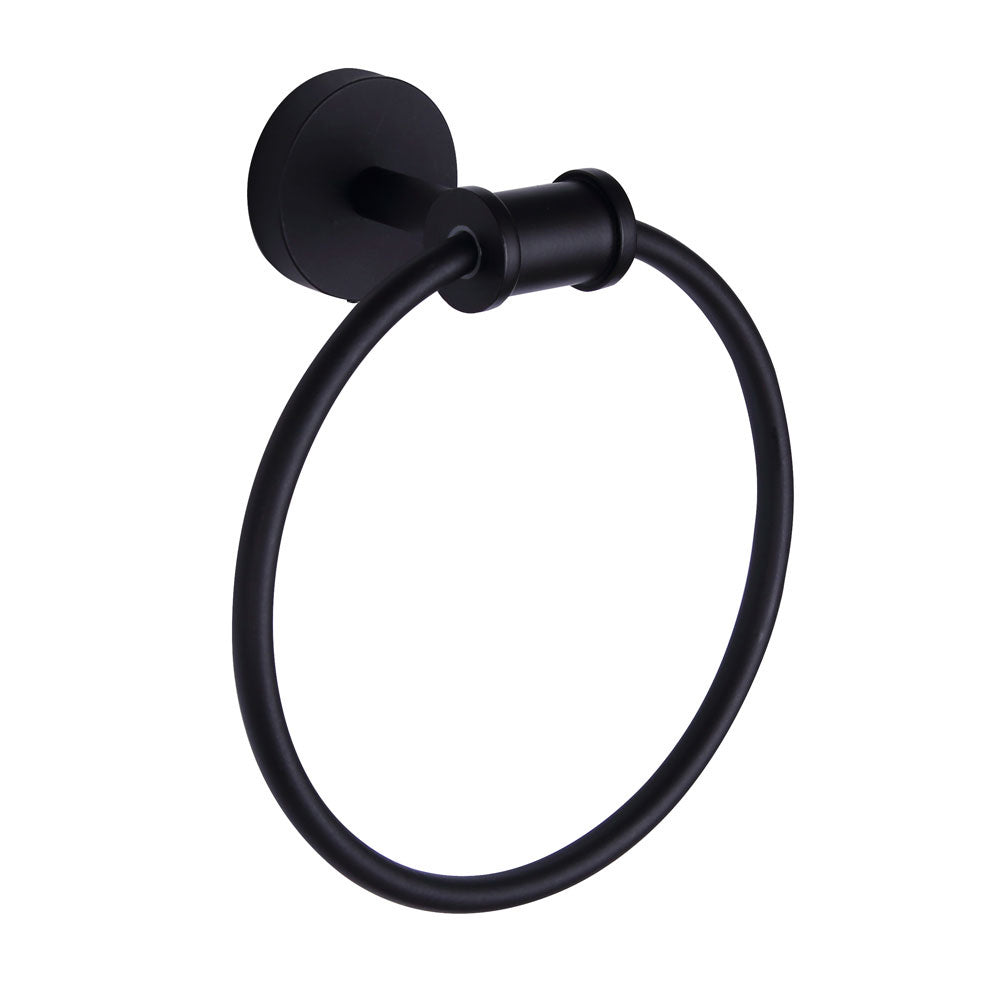 Carson Towel Ring in Black - available from The Lighting Shoppe, trusted by Canadian homeowners