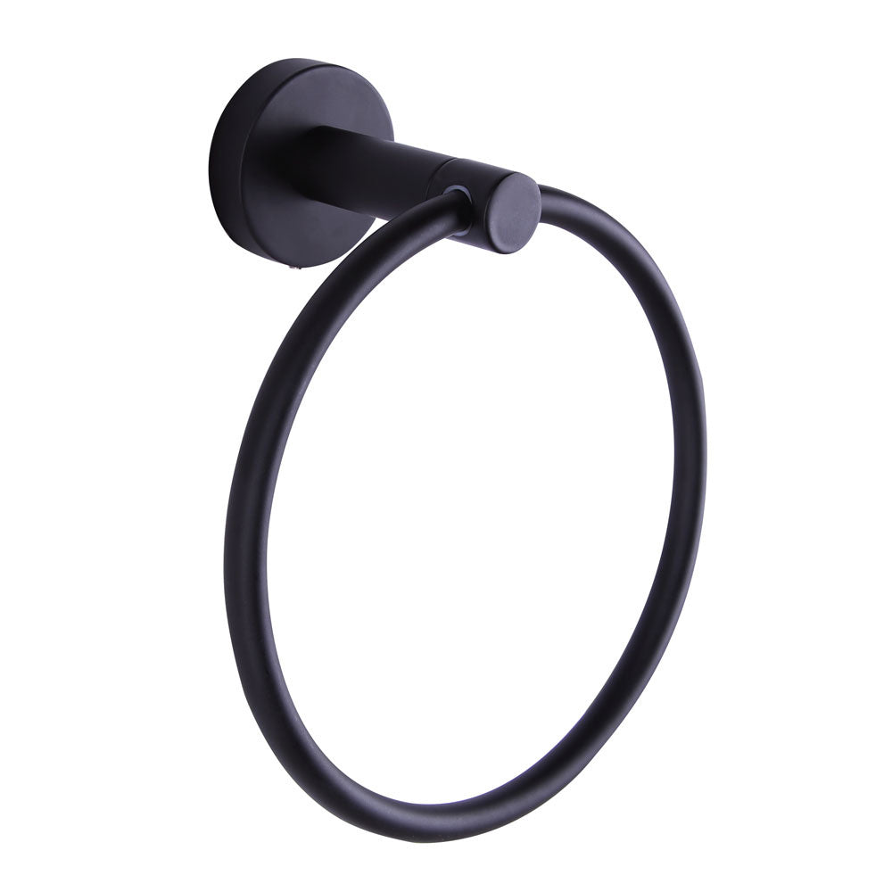 Cain Towel Ring in Black - available from The Lighting Shoppe, trusted by Canadian homeowners