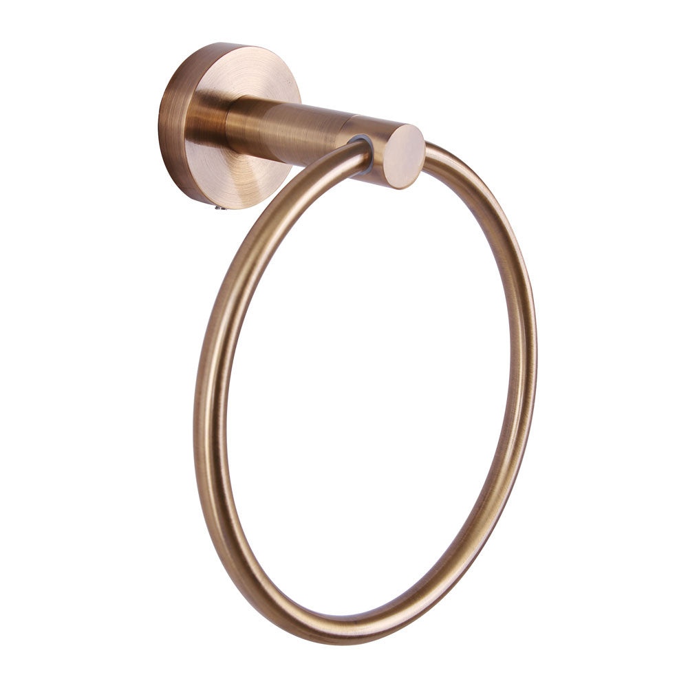 Cain Towel Ring in Gold - available from The Lighting Shoppe, trusted by Canadian homeowners