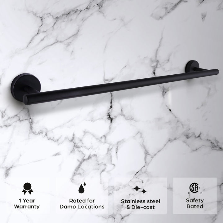 Canarm Canada - BA103A24BK - Towel Bar - Cain - Black