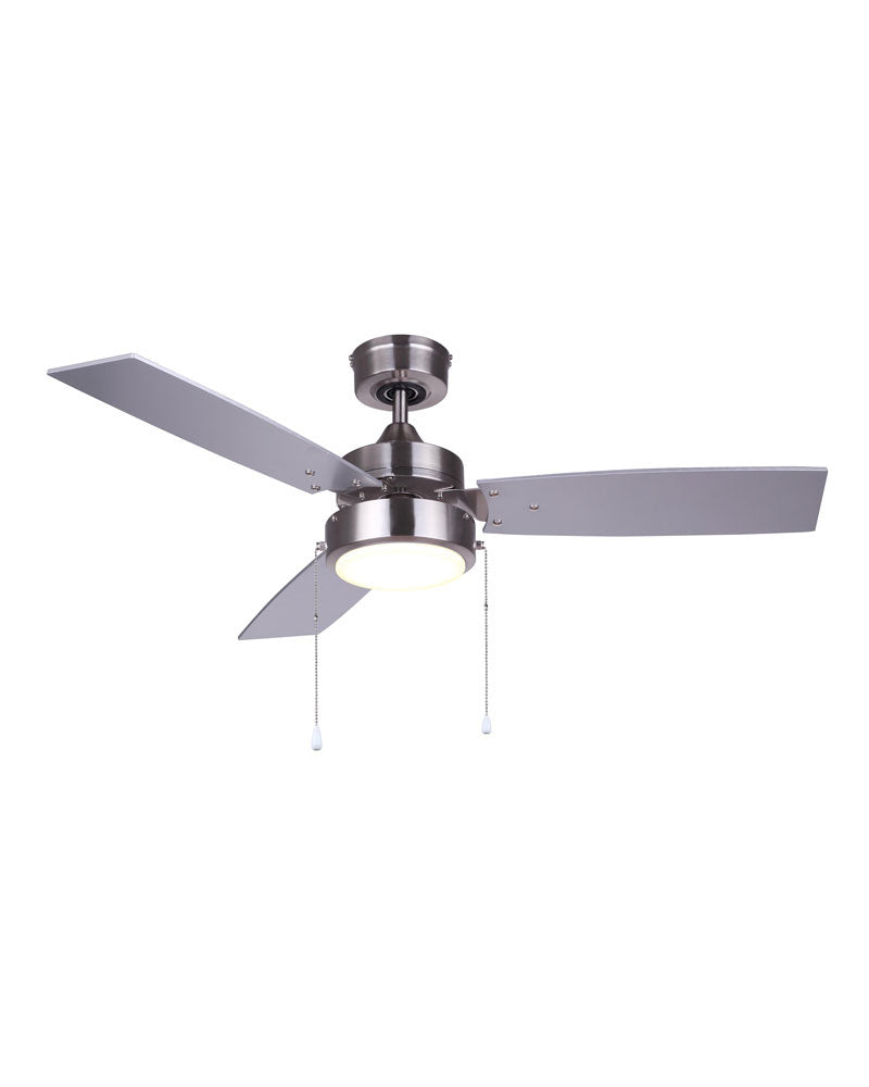 Wallis 42"Ceiling Fan in Brushed Nickel - available from The Lighting Shoppe, trusted by Canadian homeowners