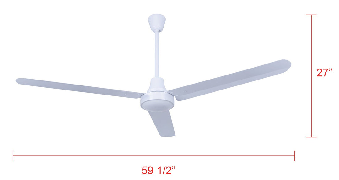 Canarm Canada - CP60D11N - 60" Ceiling Fan - Industrial Fan - White