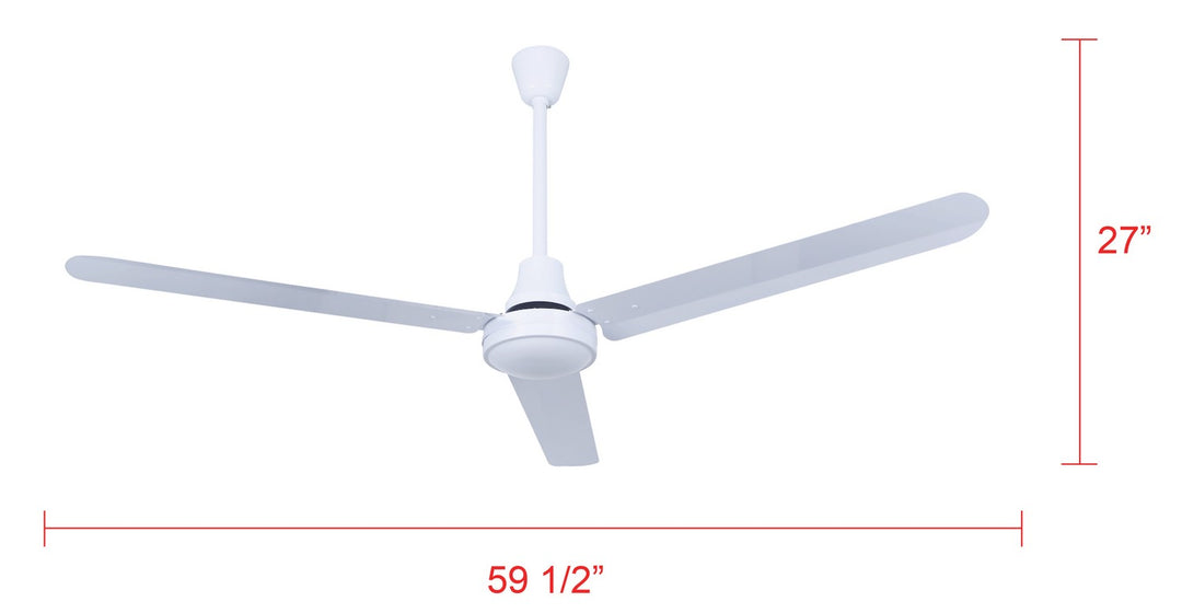 Canarm Canada - CP60DW11N - 60" Ceiling Fan - Industrial Fan - White