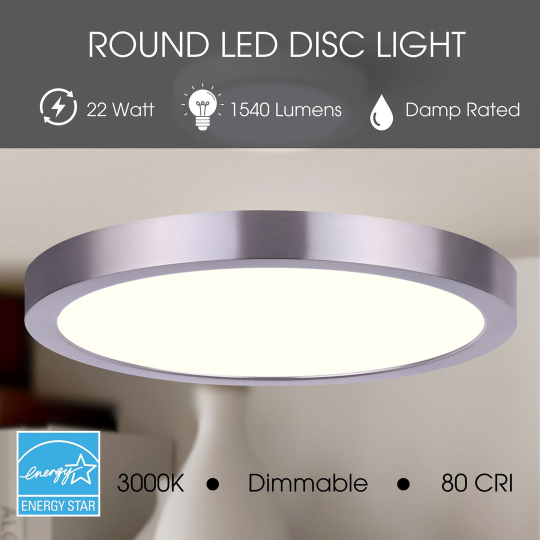 Canarm Canada - DL-11C-22FC-BN-C - LED Disk - Led Disk Light - Brushed Nickel