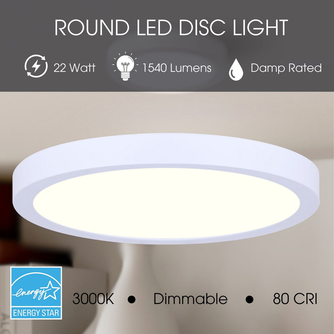 Canarm Canada - DL-11C-22FC-WH-C - LED Disk - Led Disk Light - White