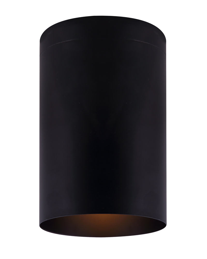 Agna One Light Flush Mount in Black - available from The Lighting Shoppe, trusted by Canadian homeowners