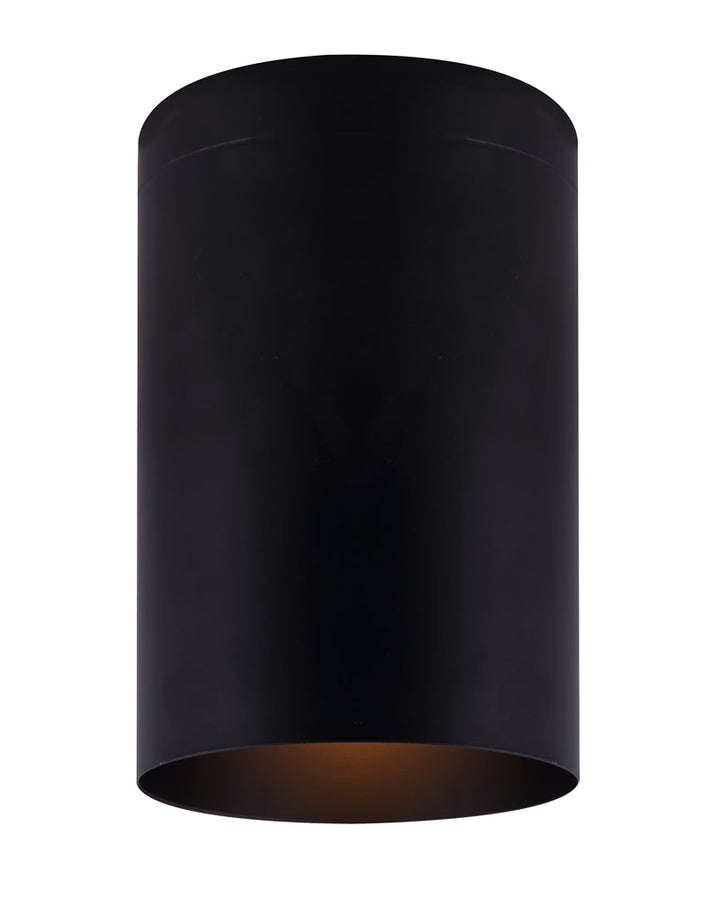 Agna One Light Flush Mount in Black - available from The Lighting Shoppe, trusted by Canadian homeowners
