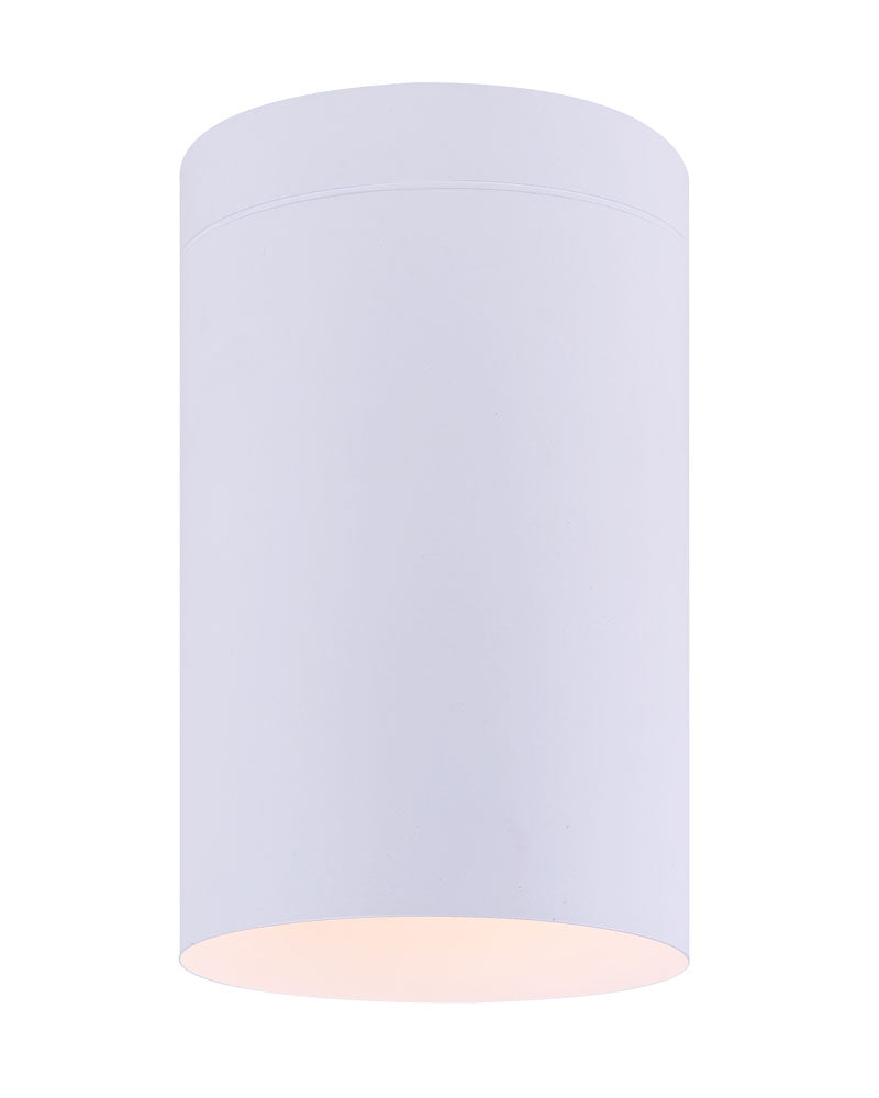 Agna One Light Flush Mount in White - available from The Lighting Shoppe, trusted by Canadian homeowners