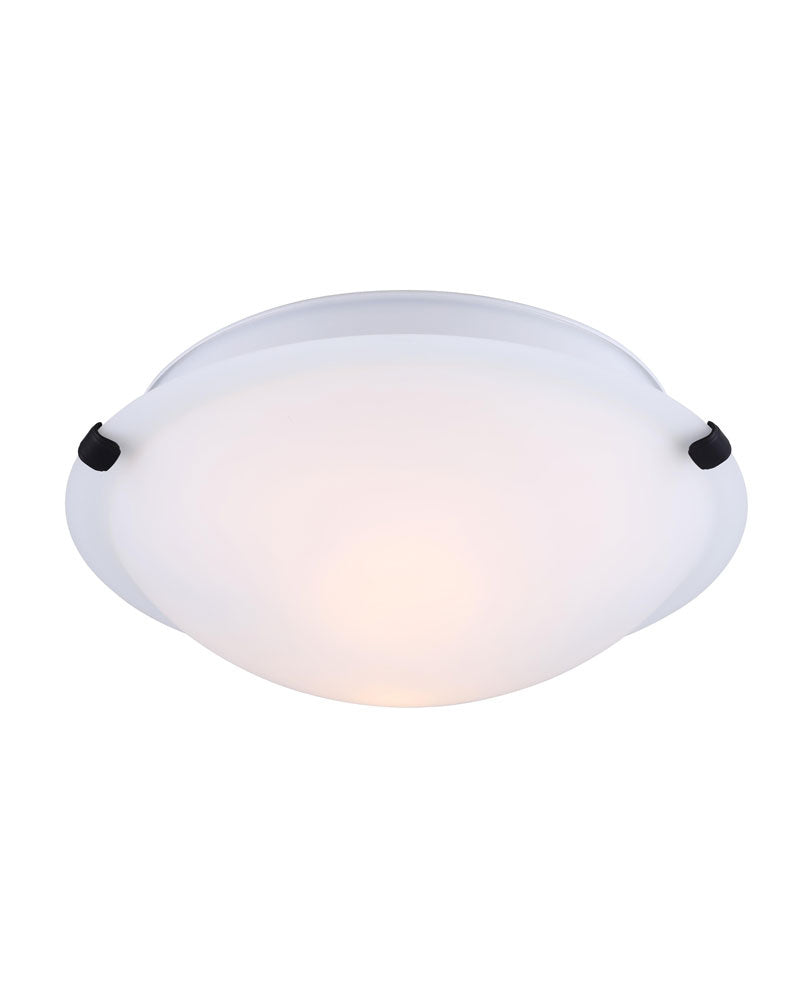 14 Series Two Light Flush Mount in Black - available from The Lighting Shoppe, trusted by Canadian homeowners