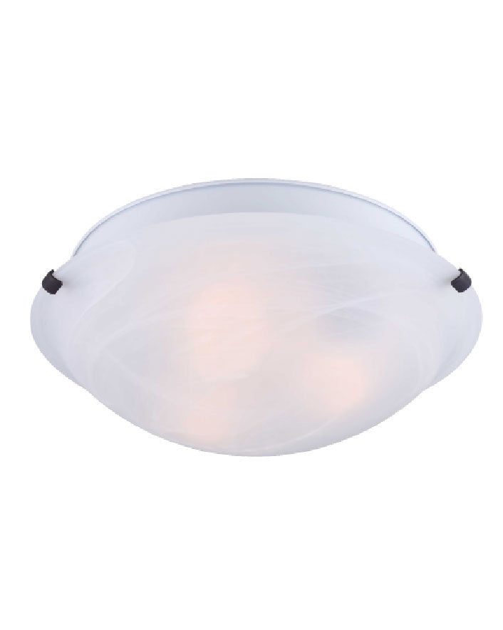 10 Series Three Light Flush Mount in Black - available from The Lighting Shoppe, trusted by Canadian homeowners