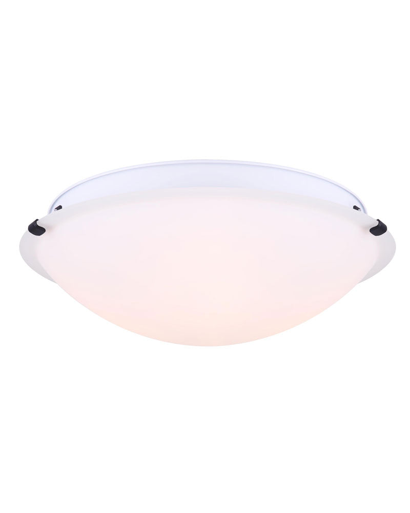 9 Series Three Light Flush Mount in Black - available from The Lighting Shoppe, trusted by Canadian homeowners