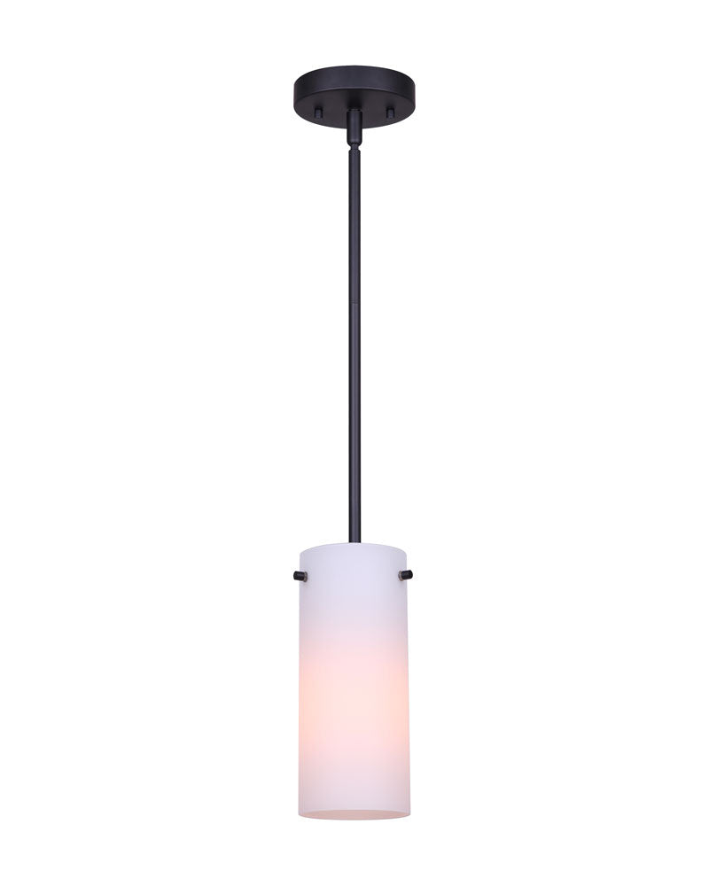Lander One Light Pendant in Black - available from The Lighting Shoppe, trusted by Canadian homeowners