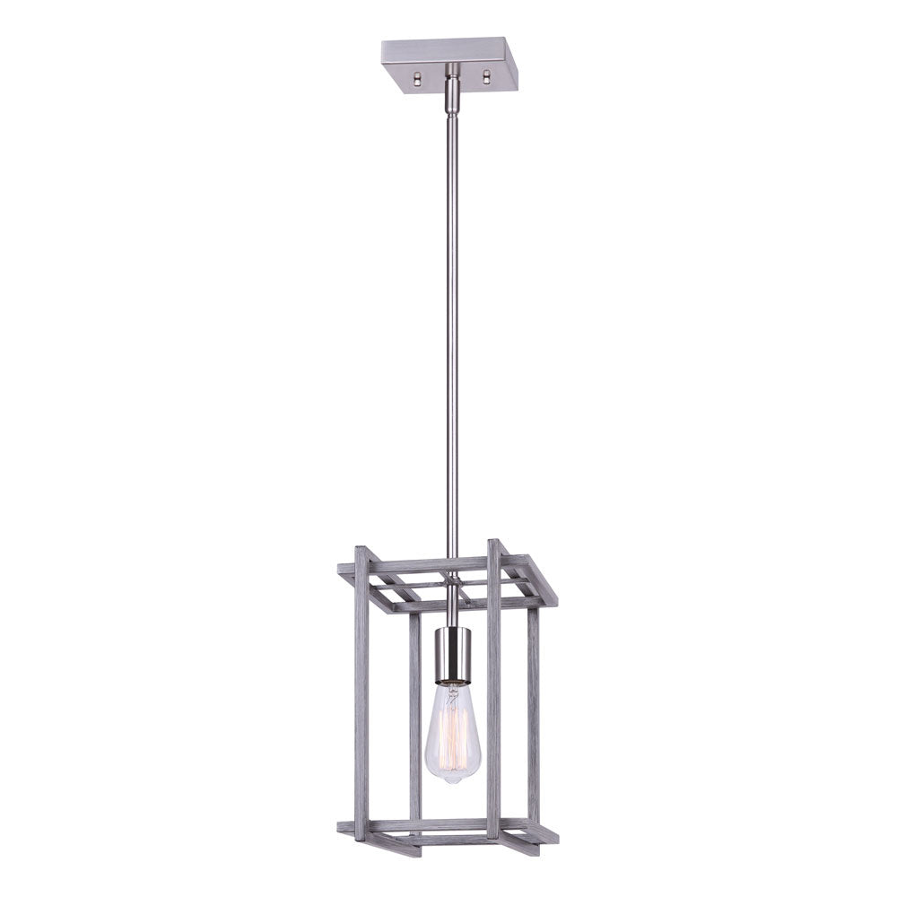 Carli One Light Pendant in Brushed Nickel - available from The Lighting Shoppe, trusted by Canadian homeowners