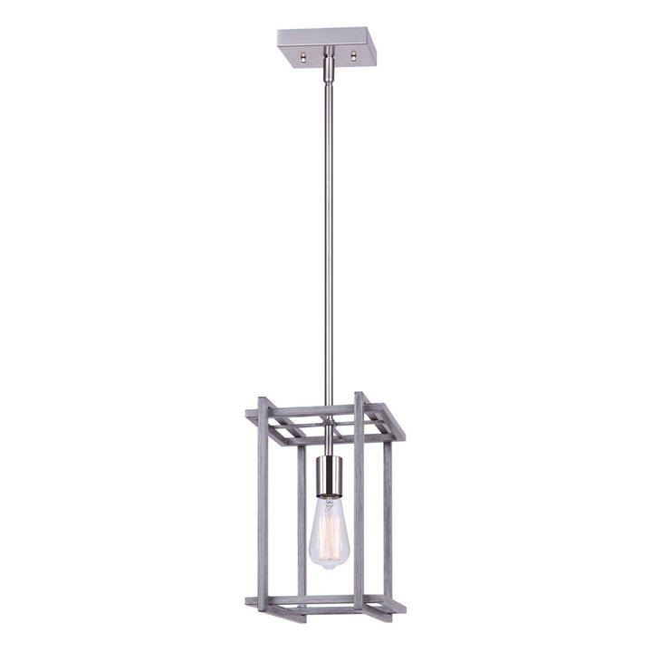 Carli One Light Pendant in Brushed Nickel - available from The Lighting Shoppe, trusted by Canadian homeowners