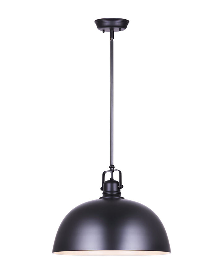Polo One Light Pendant in Black - available from The Lighting Shoppe, trusted by Canadian homeowners