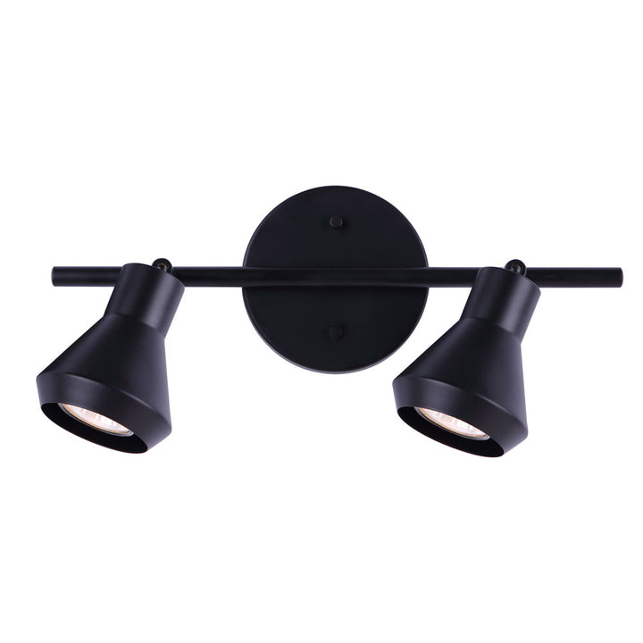 Two Light Track Lighting in Black - available from The Lighting Shoppe, trusted by Canadian homeowners