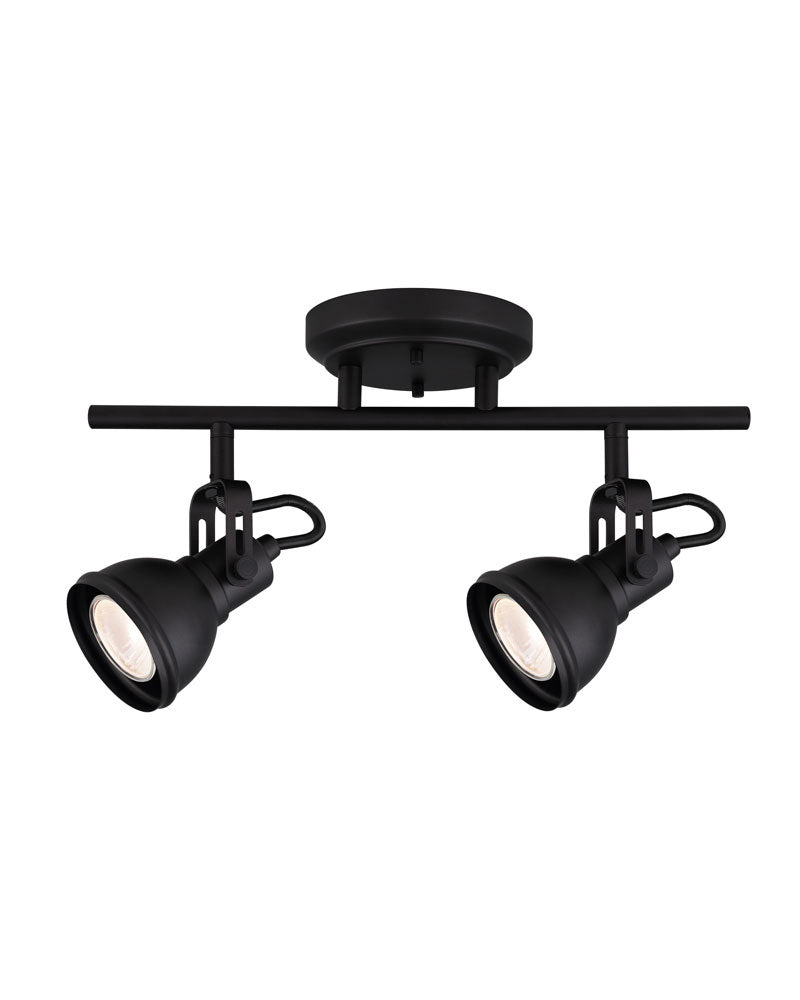 Polo Two Light Track in Brushed Nickel And Chrome - available from The Lighting Shoppe, trusted by Canadian homeowners