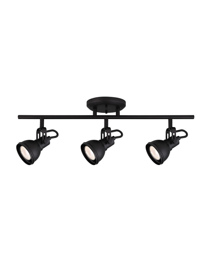 Polo Three Light Track in Black - available from The Lighting Shoppe, trusted by Canadian homeowners
