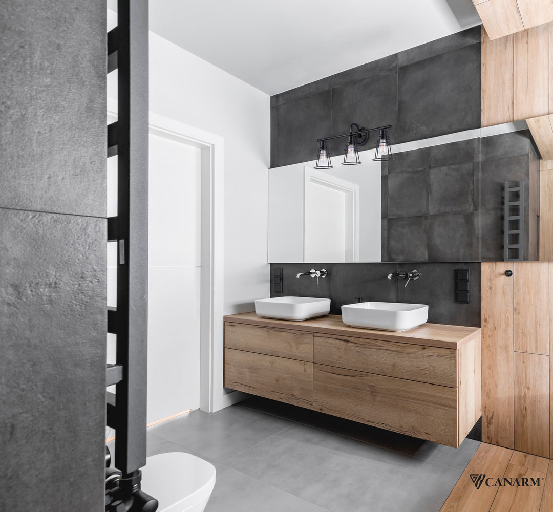Canarm Canada - IVL1053A03BK - Three Light Vanity - Dree - Black